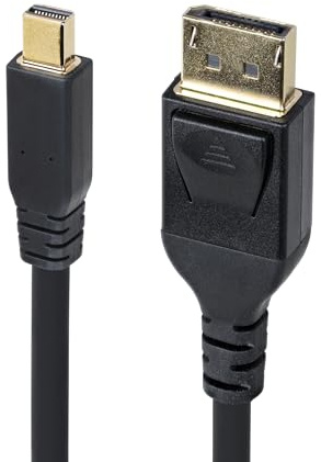 StarTech 3m mDP to DisplayPort 1.4 Cable, 8K 60Hz, HDR | 8K 60Hz/4K 120Hz HBR3, UHD Mini DisplayPort to DP 1.4 Cord, 3m, DP14MDPMM10F