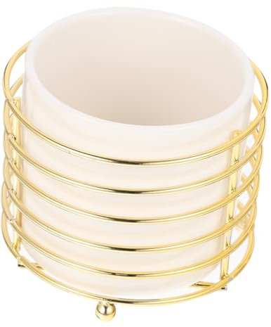 Housoutil Pinselhalter Aus Keramik Und Stifthalter Für Schminktisch Organizer Für Make-up-pinsel Schreibwarenhalter Für Büro Und Schule Tischaufbewahrungshalter Für Stifte Und Kleine