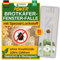 GREEN GUARDIA Brokäfer Fenster-Falle mit Spezial-Lockstoff - 9X Fallen - umweltfreundlich Brotkäfer bekämpfen, Chemiefreie Falle mit starker Klebefläche, giftfrei & geruchsneutral