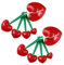 GDFHBD 2 Sets Of Cherry Measuring Spoon, Measuring Spoon, Baking Gift, Measuring Spoon Set, Food Measuring Spoon, Fruit Shape Measuring Spoon.