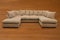 SOFASELECTIONUK LTD Jumbo Cord U-Shaped Cord Sofa - Large Modular Sofa with Memory Foam Seating & Removable Cushion Covers - Seats 6-7 People - Ideal U-Shape for Living Room (Beige, Scatter Back)