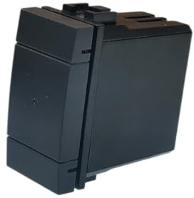 IXTRIMA Deviatore connesso Smart Zigbee/Tuya frutto modulo compatibile con supporti Bticino Living Nero