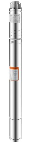 Pompe submersible en acier inoxydable 370 W - Diamètre de la pompe : 2 - Argenté