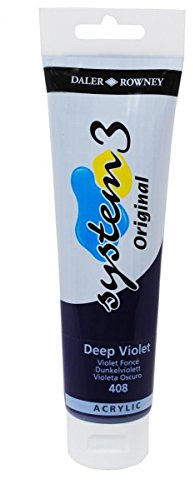 Daler Rowney System 3 Original Acrylic Paint 150ml Tubes - Deep Violet