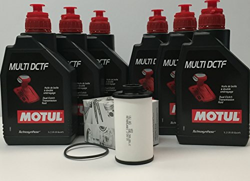 Motul Getriebeöle technosynthese Multi DCTF 6 Liter (G052182A2) KOMPATIBEL MIT DSG+ Original Filter 02E305051