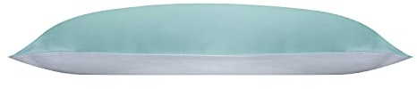 Jasmine Silk 100% Pure Mulberry Silk 19 Momme Charmeuse Silk Pillowcase With Cotton underside for Hair and Skin 1pc 50 x 75 cm Hypoallergenic Envelope Closure (Blue)