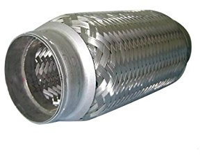 Stainless Steel Flexible Exhaust Pipe Connector 40mm x 230mm Heavy Duty Weld In Coupler Flexi Pipe Tube Adapter Sleeve Joint (40mm x 230mm)