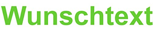 Samunshi® Aufkleber Schriftzug Autoaufkleber Werbung in 9 Größen und 25 Farben (1x20cm lindgrün)