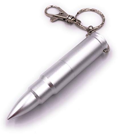 H-Customs Patrone Bullet Silber USB Stick 32 GB Speicher USB 2.0
