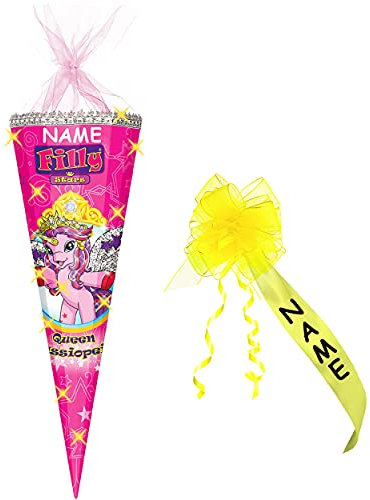 alles-meine.de GmbH stabile Spitze - aus Kunststoff - verschiedenes Zubehör frei wählbar - passend für 3-D Glitzer Effekt ! - Schultüte - Einhorn - Filly Stars - Pferd - 70..