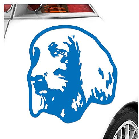 Kiwistar - Autoaufkleber - irish setter Hund - Blau - 11x10cm - Aufkleber Auto, Laptop, Fahrrad, LKW, Motorrad mehrfarbig JDM Decal Racing