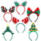 Ruisita 6er-Pack bunte Weihnachts-Stirnbänder Xmas Party Kostüm Stirnbänder Weihnachts Haarreif für Weihnachts-Party Zubehör