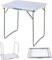 7Sevenjokers Folding Tray Table for Kids, 80cm x 60cm x 69cm, Lightweight Aluminium Frame & MDF Tabletop, Portable Small Folding Coffee Table for Laptop Study, Outdoor Picnic & Garden BBQ Party