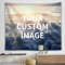 weiyou Personalisierter Hintergrund mit Name und Foto, kreatives DIY-Design, Wandbehang, Wandteppich, individuelle Familienerinnerungen, personalisierter Fototapisserie, Wandbehang (250 x 150 cm)