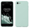 kwmobile Case Compatible with Apple iPhone SE (2022) / iPhone SE (2020) / iPhone 8 / iPhone 7 Case - Slim Protective TPU Silicone Phone Cover - Cool Mint