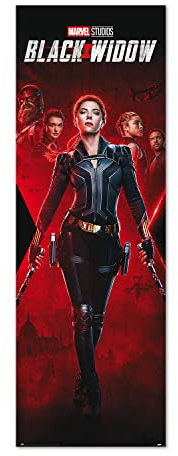Grupo Erik Póster puerta Marvel La viuda negra - Lamina decorativa Marvel - Póster Marvel La viuda negra/Póster Grupo Erik - Producto con licencia oficial (PPGE8092)