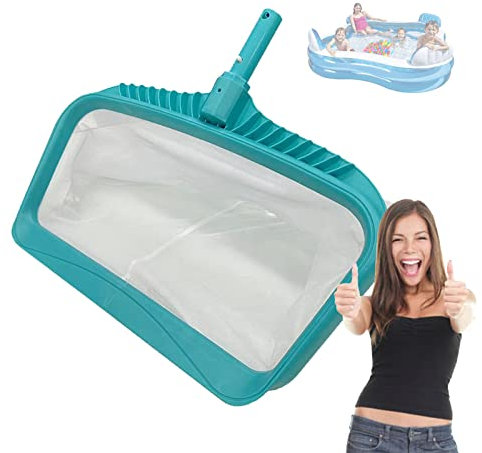 SRHIMEOS Pool Kescher, Pool Bodenkescher, Poolkescher Bodenkescher Tiefenkescher für Pool, Spas, Teiche, Springbrunnen (ohne Stange)