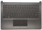 Replacement Upper Case Palmrest for HP 14Z-DK 14-DK 14-CF 14S-CF 14-DF Series Laptop Non-Backlit Keyboard Assembly Top Cover Touchpad L24818-001 Gray