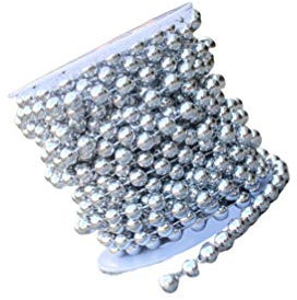 Schnur Perlen Girlande Weihnachten Perlengirlandendekorationen Weihnachtsbaum Perlen Kugelkette Perlenbesetzte Baumgirlande Christbaumschmuck Girlande Goldene Perlen Abschlussball