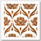 NBEADS Blume Schablone, 30x30cm Seerosenmalerei Schablone wiederverwendbare Sommerblumenvorlagen DIY Kunst und Bastelschablonen zum Malen auf Holz Leinwand Papier Möbelwand