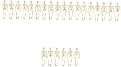 ABOOFAN STK Menschliches Skelett Skelett Gefälschtes Menschliches Skelett Schreckliches Skelett Halloween-skelettfigur Halloween-schädel- Skelett- Knochen Plastik Marionette