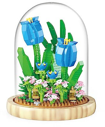NOOLY Flower Building Blocks with Platic Cover for Home and Office Decoration KLJMH-01 (Tulip)