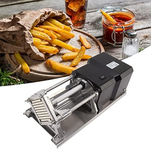 UPIKIT French Fry Cutter, Commercial Stainless Steel Electric Potato Chip Cutter Heavy Duty Professional French Fries Making Tool for Household Kitchen Restaurant Fast Food Store