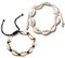 Only faith Bracelet de cheville réglable tissé en coquillages naturels de mer pour la plage et l'été Bracelet en tissu avec escargots de cheville pour femme Fait à la main, Standard, Coquillages