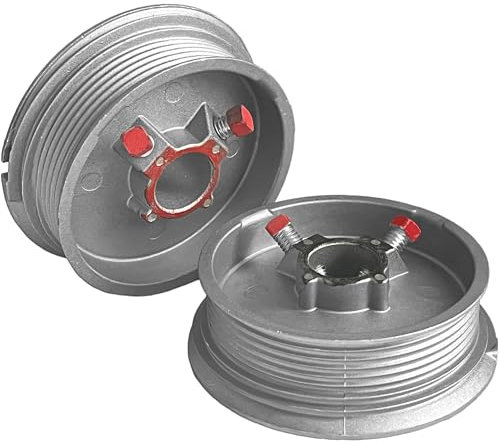 Blesseras Standard Lift Garage Door Cable Drums (1 Pair) - Fits Up to 8ft Doors, 1 Shaft, 1/8 Cables, 530lbs Max Weight