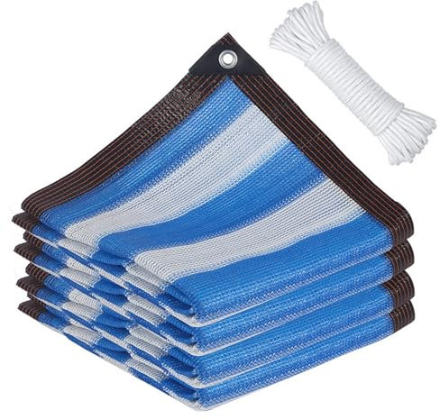 Rete Ombreggiante,Telo Ombreggiante Con Occhiellato,Hdpe Rete Resistente Ai Raggi Uv,Rete Da Giardino,Per Pergola,Piante Da Patio,Serra,Pollaio,Balcone,Posto Auto Coperto (Blu-2x3m)