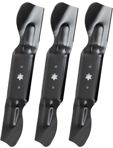 490-110-C187 Rasenmähermesser kompatibel mit Cub Cadet ZT2 ZT3 Ultima 60 KW FAB - Mulchen High Lift Blade Kompatibel mit Cub Cadet/MTD/Troy Bilt 60 Zoll Deck, Ersatz 742P05620 742-05620, 3 Stück