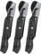490-110-C187 Rasenmähermesser kompatibel mit Cub Cadet ZT2 ZT3 Ultima 60 KW FAB - Mulchen High Lift Blade Kompatibel mit Cub Cadet/MTD/Troy Bilt 60 Zoll Deck, Ersatz 742P05620 742-05620, 3 Stück
