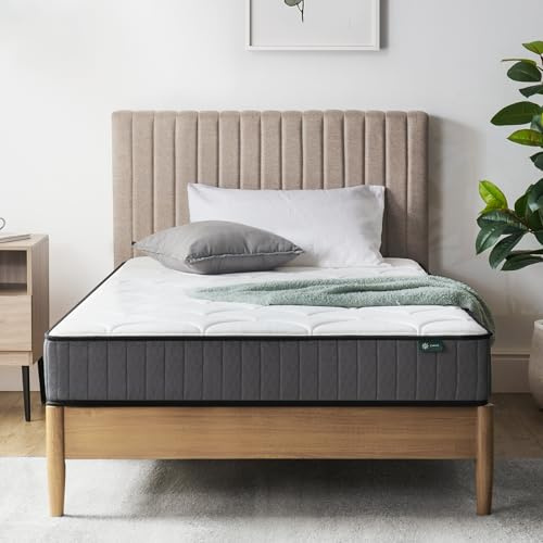 Zinus Konventionelle Matratze aus Memory-Schaum, für Einzelbett, Weiß
