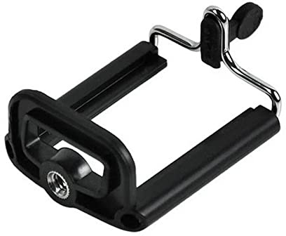 Smartphone-Stativ-Adapter, Handy-Ständer, Halterung für Desktop-Stativ, Video, universal, Metall, verstellbare Klemme, Handyhalter