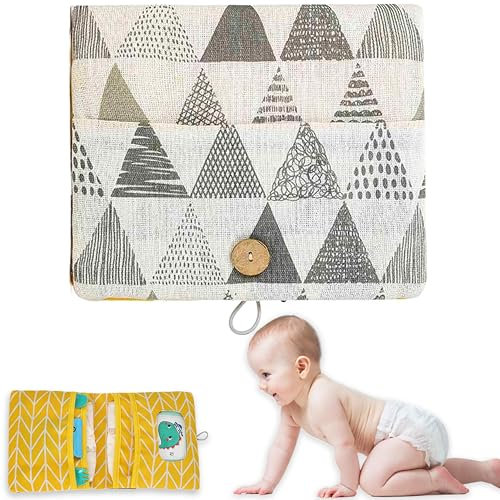 Windeltasche Organizer und Kosmetiktasche 2in1 - Kleine Wickeltasche für Unterwegs Mamas Windeln Creme Tücher Baby Organizer