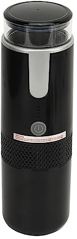 HELEVIA Tragbare Kaffeemaschine, Mini-Hand-Kaffeemaschine, schnurlos, Typ C, wiederaufladbar, Auto-Mini-Kaffeemaschine mit 1200 mAh Akku, Reisen und Camping