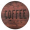 Kit d'art rond en bois pour café amusant, avec support pour débutants, adultes et enfants, art rond en bois, café, bureau, cadeaux en bois, 1 pièce (E, One Size)