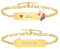 VNOX Personalisierte Geschenke Frauen Armbänder : Personalisiertes Armband | Namensarmband mit Gravur | Geschenk Mädchen | Geschenke für Taufe, Valentinstag, Weihnachten, Frau und Freundin(Stil 1)