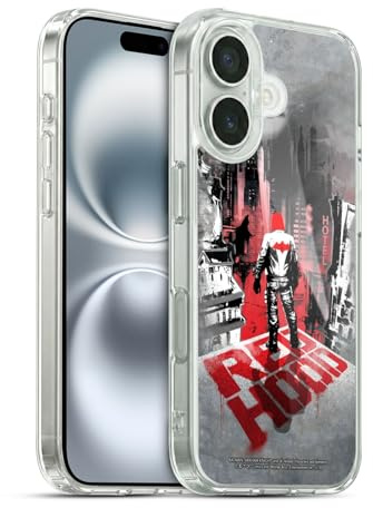 Head Case Designs Offizielle Batman Arkham Knight Red Hood Grafiken Gelhülle [Militärischer Schutzgrad] Kompatibel Mit Apple iPhone 16 Und Kompatibel Mit MagSafe