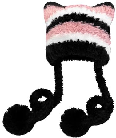 LIMITADA Mütze Damen Winter Warme Wintermütze Damen Strickmütze Damen Winter Warme Wintermütze Warme Wintermütze Damen Warme Wintermütze Jungen Cat Beanie y2k Warme Wintermütze für Alle Jahreszeiten