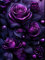 fghgbf Dunkelviolette Rosen 5D Diamond Painting Set Diamond Painting Bastelset Square Drill für Erwachsene Diamant Malerei für Wohnzimmer und Schlafzimmer Wanddeko 20x50cm