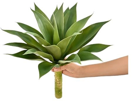 WENH Pianta grassa Finta di Agave 28 Pollici steli di Piante grasse finte di Grandi Dimensioni for Piante Artificiali da Esterno for Interni Decorazioni for la casa da Giardino Naturale(A2)