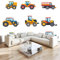 Fototapete Cartoon-Traktor Tapete 400x280 cm 3D Vlies Wanddeko Wallpaper Wandtapete Dekoration Study Zimmer Wohnzimmer Restaurant Cafe