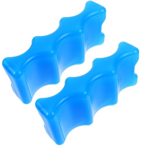 IMIKEYA 2 Stück Kühlakkus für Muttermilchflaschen 650ml aus PVC, Blau