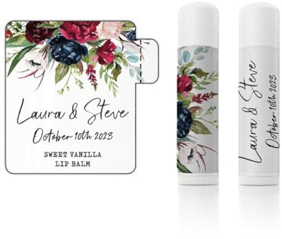 Personalisierte Lippenbalsam-Etiketten, Chapstick-Etiketten für Tuben, personalisierte Lippenbalsam-Aufkleber, bedruckte Etiketten für Lippenbalsam (4,45 x 52 mm)