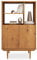 IDIMEX Highboard Simona mit offenem Regal in Massivholz Eiche Farben – Wohnzimmer Kommode mit 3 offenen Fächern und 2 Türen – Bücherregal mit Türen – Retro Holzschrank