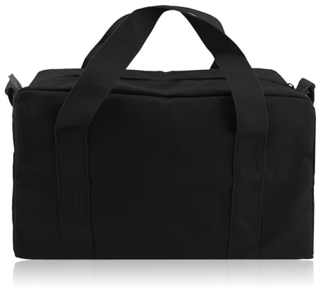 Werkzeugtasche,Wide Mouth Tool Bag,Strapazierfähiges Segeltuch Werkzeug Tasche,Werkzeugtasche Klein Werkzeug Organizer Tote Bag für die Lagerung Schraubenschlüssel Zangen (Schwarz, L/40.6CM)
