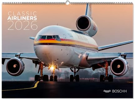 Classic Airliners Kalender 2026 - Classics Zivilluftfahrt A3 Wandkalender von BOSCHH