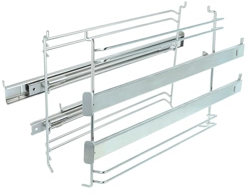 vhbw Teleskopauszug Ersatz für Gorenje GEIT6E80XPG für Backöfen - 2 Paar Schienen, links & rechts, 23,5 x 27,5 x 3,5cm