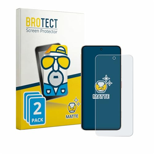 BROTECT Schutzfolie für ZTE Nubia Focus 2 Ultra | 2 Stück Entspiegelnder Displayschutz Made in Germany Matte Displayschutz-Folie Anti-Reflex Anti-Fingerprint Einfache Montage